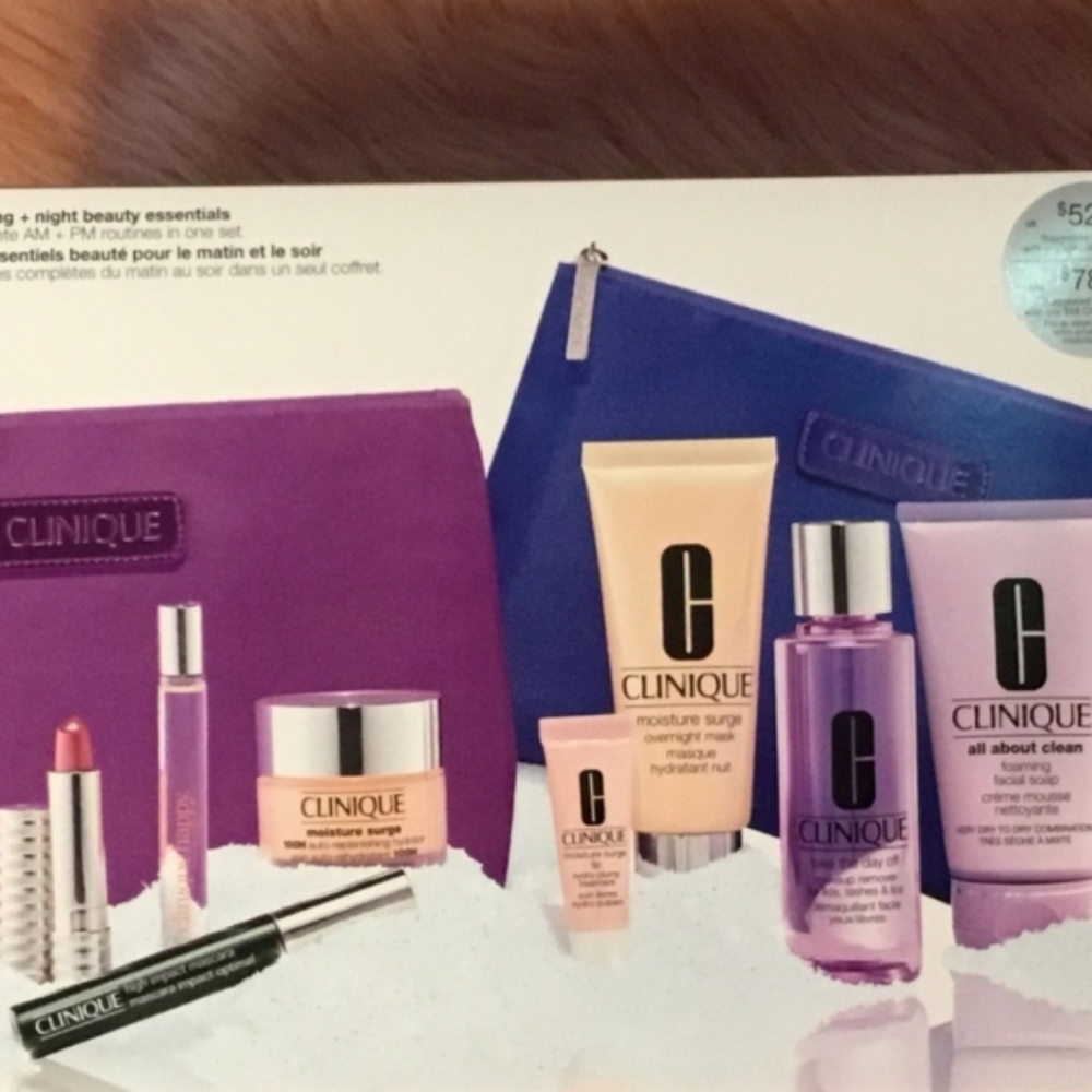 CLINIQUE Morning + Night Beauty Essentials 10-Piece Set